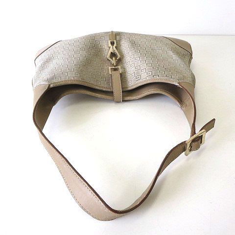 グッチ GUCCI バッグ ワンショルダーバッグ エンボス GG柄 ジャッキー カンデンスキー スエード レザー グレージュ ベージュ DECORATOM_COM_BR