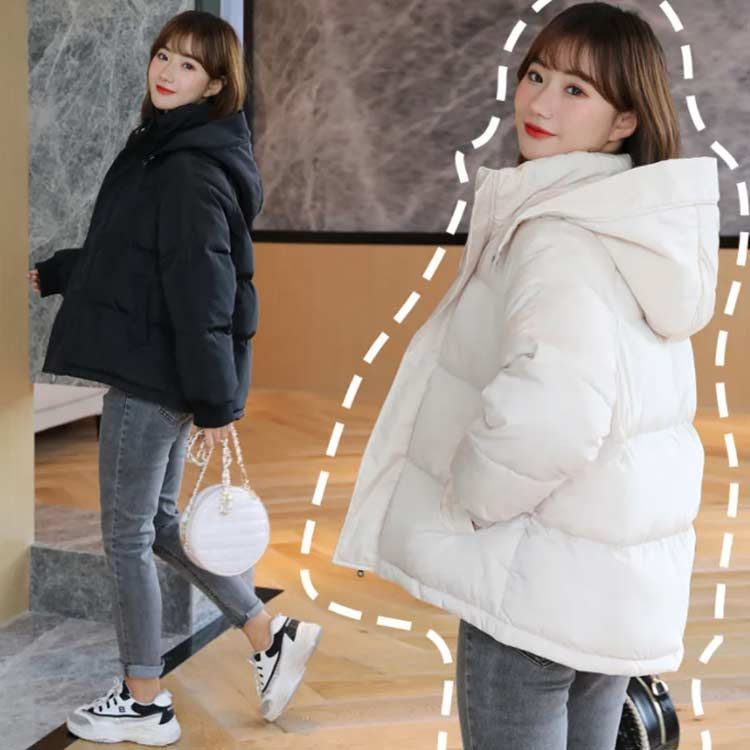 中綿コート 冬アウター ダウン風ジャケット 韓国風 シンプル