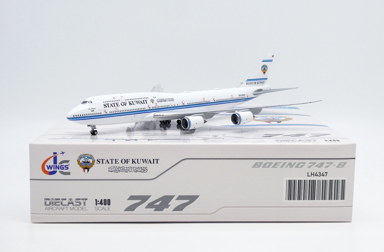 クウェート政府 747-8BBJ 9K-GAA 1/400 JC Wings 747-8(BBJ) Kuwait Government Aircraft 9K-GAA 1/400[LH4347]