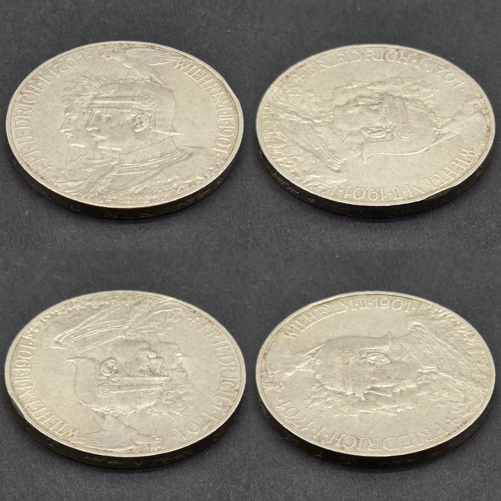 ドイツ プロイセン王国 1901 5マルク銀貨 戴冠200周年記念