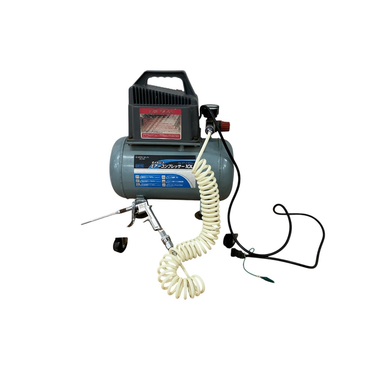 EARTH MAN オイルレスコンプレッサー ACP-130OL S10077407
