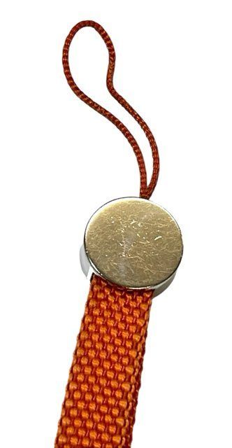 HERMES エルメス ストラップ 箱付き オレンジ色 携帯 HERMES - エルメス HERMES ショルダーストラップ ボリード用