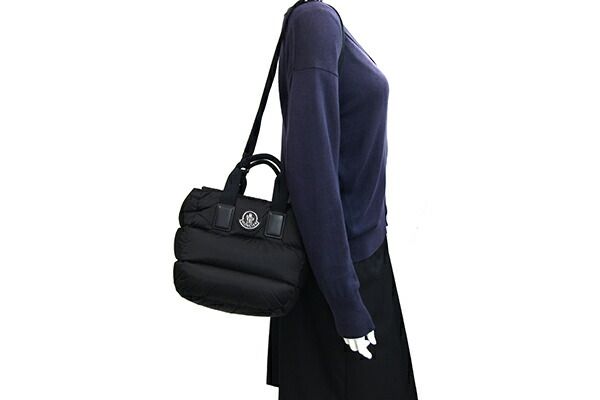 モンクレール 2WAYハンドバッグ MINI ブラック - メルカリ