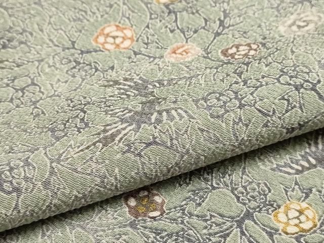 平和屋着物▽小紋 単衣 花鳥文 洗える着物 AAAU1126iu