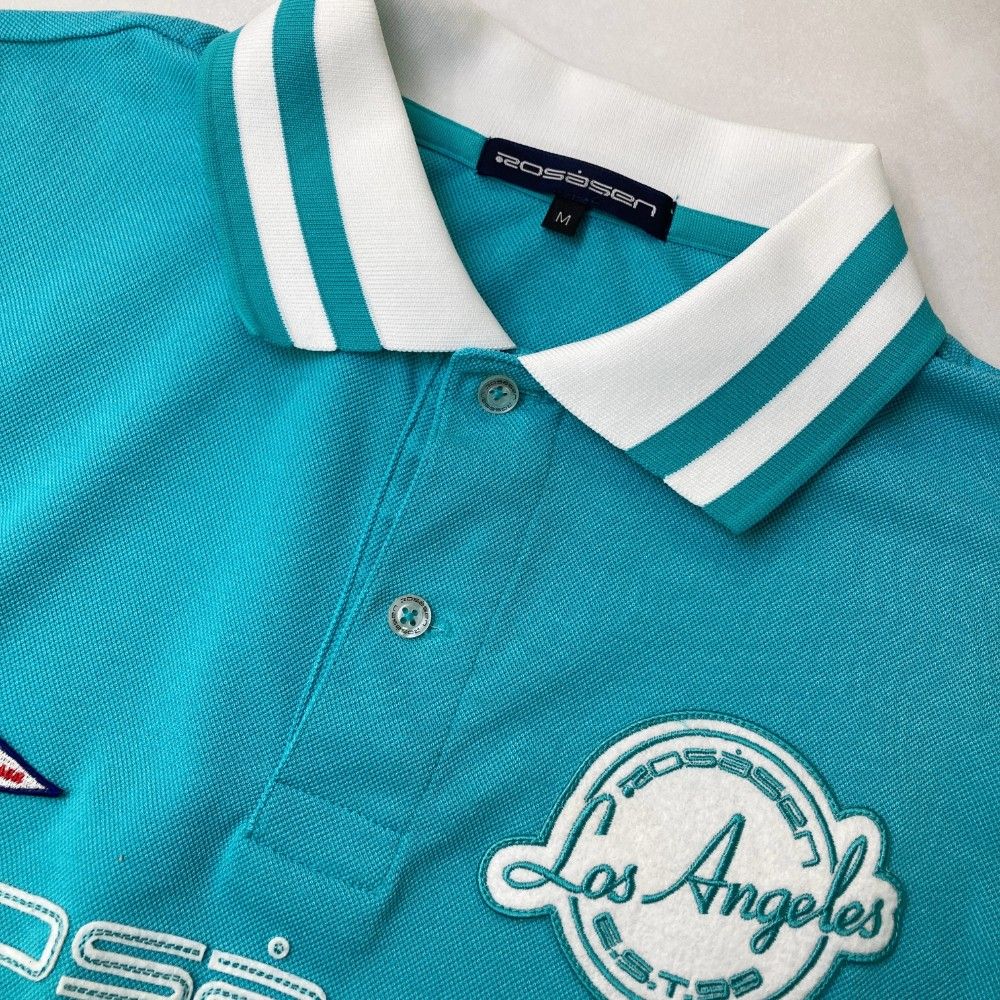 サイズ：M ROSASEN ロサーセン 半袖ポロシャツ ブルー系