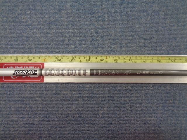 中古シャフト GRAPHITE DESIGN グラファイトデザイン TourAD U-55 R ピンスリーブ付き 全長39.5インチ弱 9999