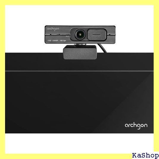 Archgon C6206 Full HD 1080P/60fps Web 低照度補正 プライバシーカバー付き 広角レンズ 無指向性マイク Teams  SkypeとZoomに対応 637