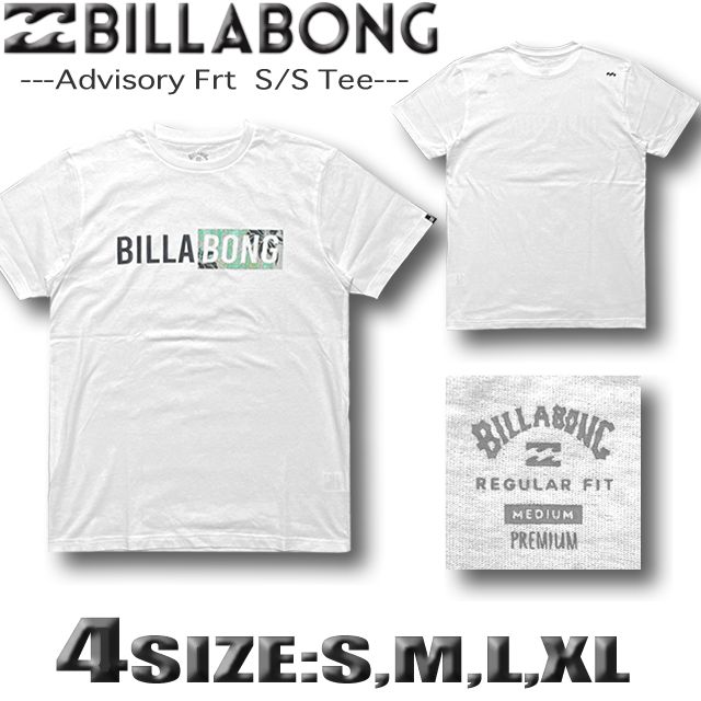 ビラボン Tシャツ メンズ サーフブランド BILLABONG 半袖 アウトレット BD011-274-WHT
