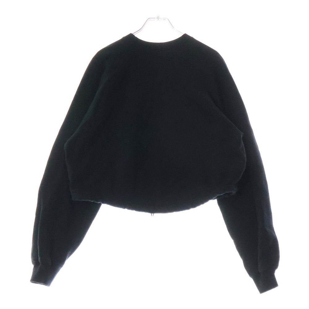 GUCCI グッチ ドローコード ロゴワッペン クルーネックスウェットシャツ トレーナー 760366 XJF0W ブラック レディース GUCCI (グッチ) ドローコード ロゴワッペン クルーネック
