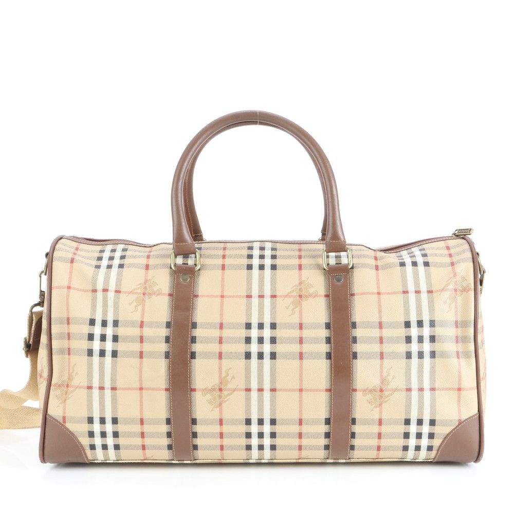 極美品 バーバリー ノバ チェック シャドーホース レザー 2WAY