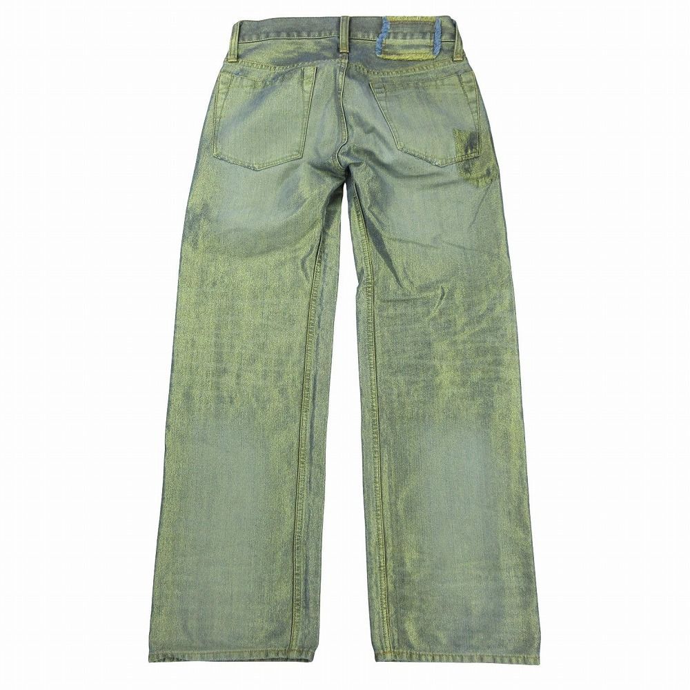 TroisO トロワゾ 日本製 ラメ入りブーツカットデニムパンツ ジーンズ