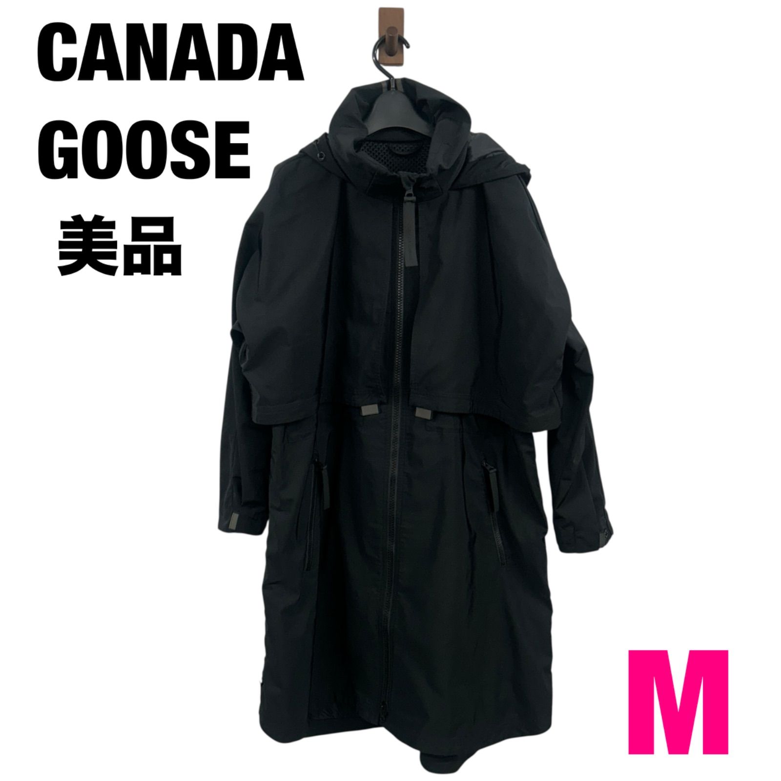 CANADA GOOSE レディース ダウン ジャケット フード付き 黒 カナダグース サイズM