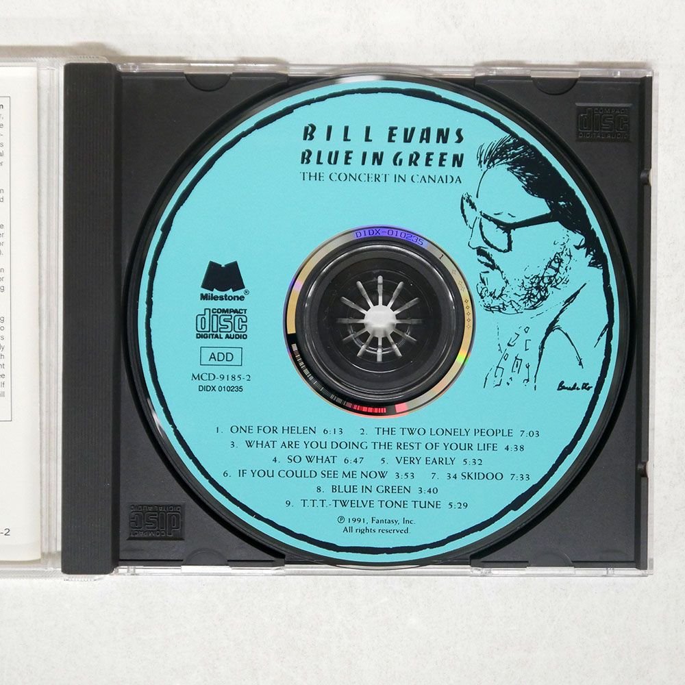 US盤 BILL EVANS/BLUE IN GREEN - THE CONCERT IN CANADA/MILESTONE MCD91852 CD  □ - メルカリ