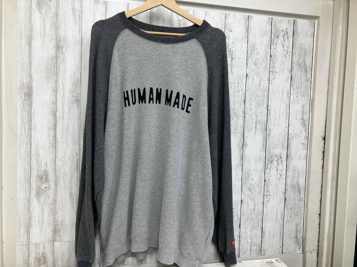 HUMAN MADE 22ss ラグランスウェット HUMAN MADE 22SS ラグラン 切替スウェット スウェット - メルカリ