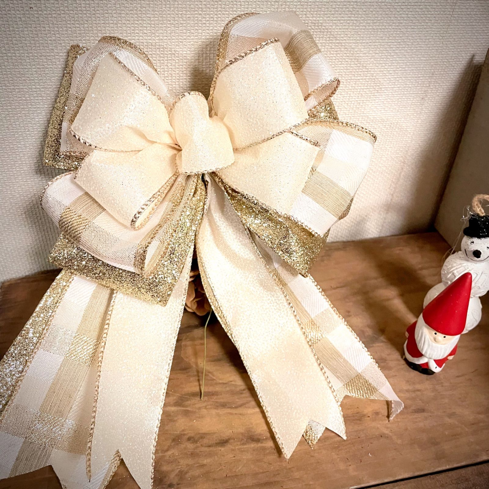 クリスマス リボン飾り ツリートップ - K's factory Xmas 正月 - メルカリ