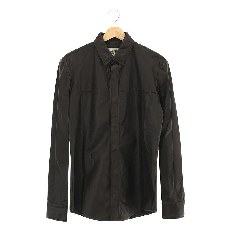 Maison Martin Margiela / メゾンマルタンマルジェラ | 2009AW | ここのえ ラムレザー シャツ | 44 |