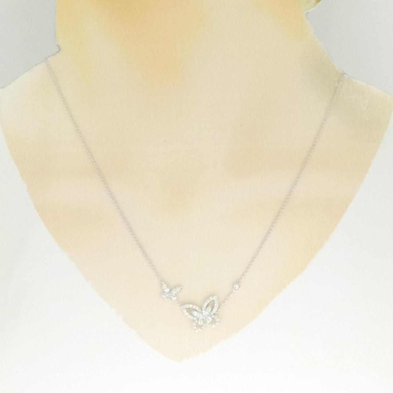 ダブル バタフライ シルエット ネックレス 楽天市場】グラフ Graff GRAFF ネックレス ダブル バタフライ