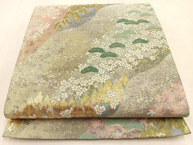 几帳　衣桁付き　平安　西陣　パールトーン加工 西陣文具】 西陣織 御朱印帳 【ビニールカバー 表題シ ー ル付き