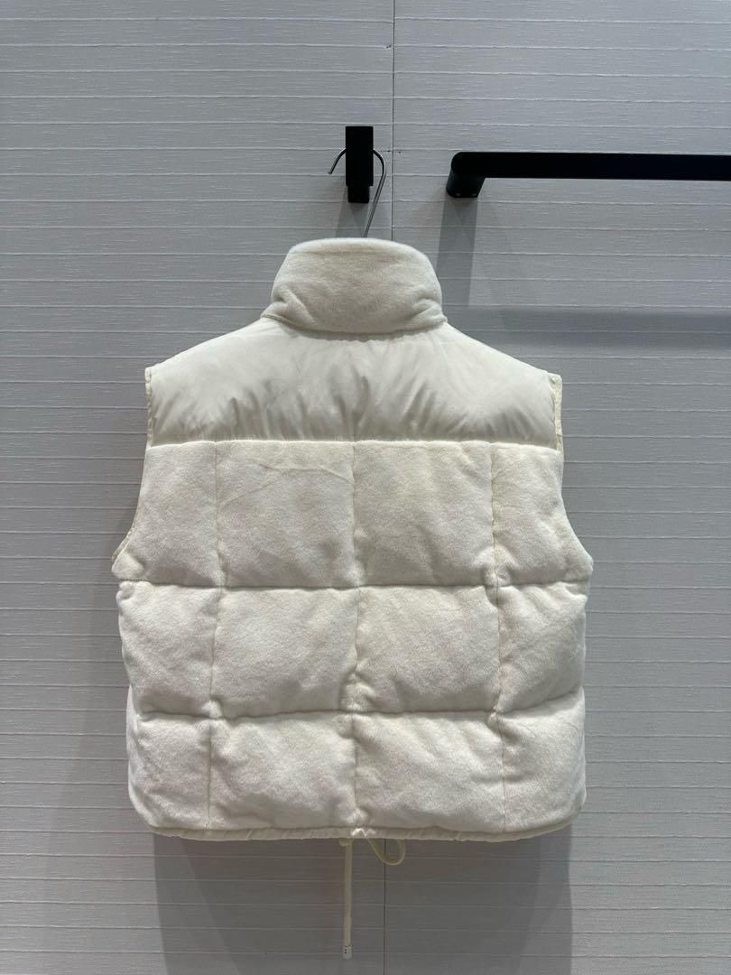 Moncler ホワイト ダウンベスト レディース｜本日限定特価｜新品
