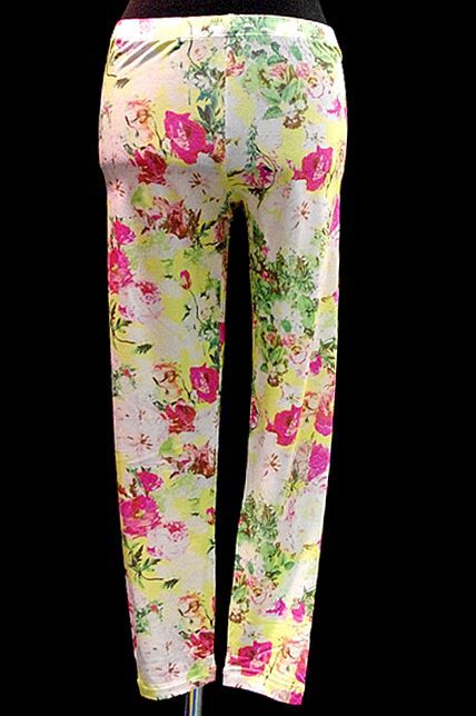 ゴルチェ　レギンス 未使用・新品】Junior GAULTIER (ジュニアゴルチェ) 花柄レギンス