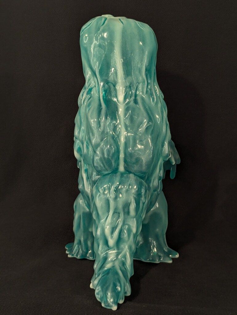 マルサン ヘドラ クリアグリーンx蓄光成型 ブルマァク ヘドラ クリア