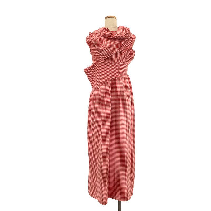 ローブドシャンブル コムデ ギャルソン ギンガムチェック アシンメトリー パンツ 美品】 robe de chambre COMME des GARCONS / ローブド