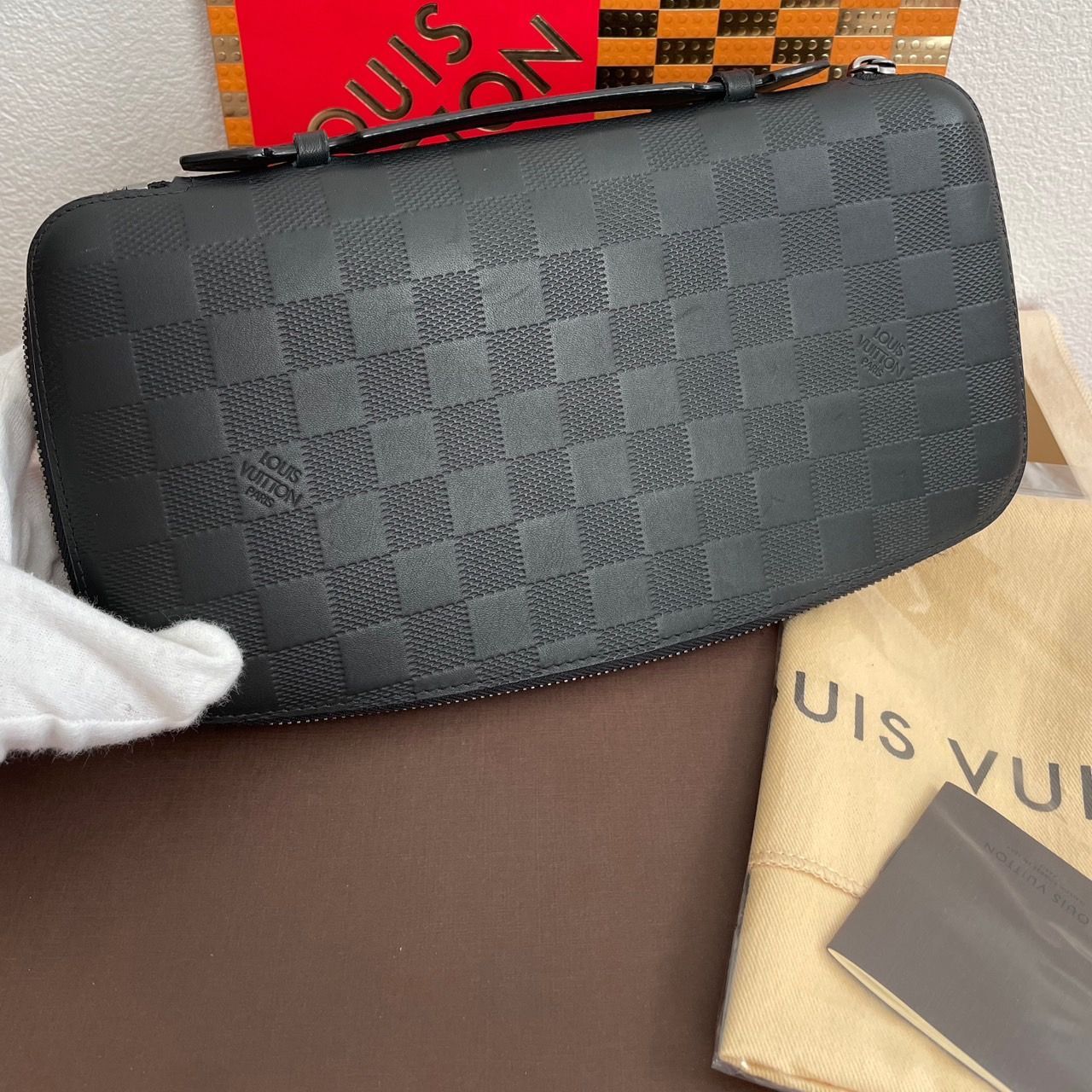 極美品】ルイヴィトン ダミエ アンフィニ ジッピー アトール 長財布  