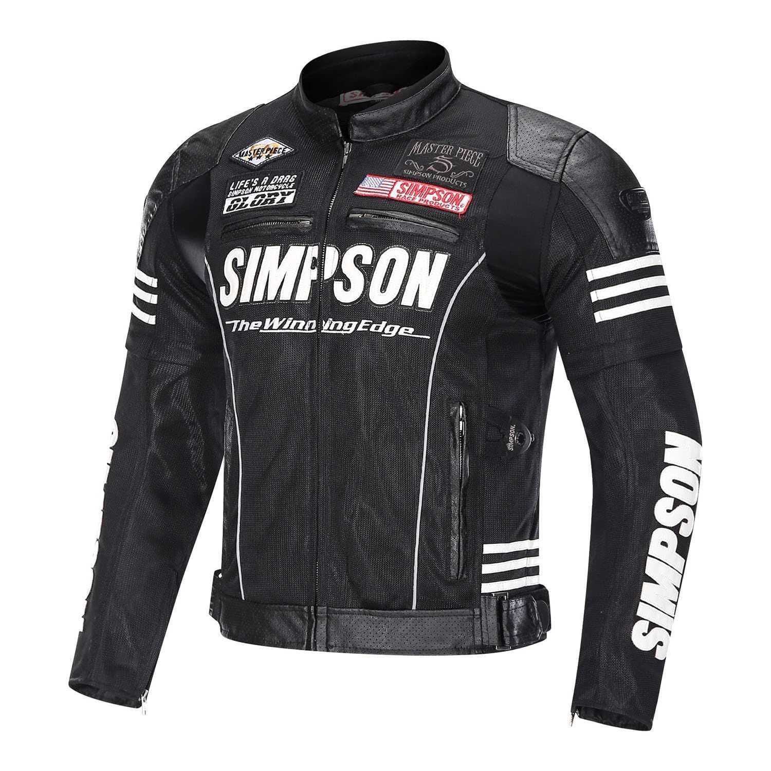 バイクジャケット ライディングジャケット メッシュジャケット メンズ レーシング服 プロテクター付き バイク用品 防風 通気性 保護力 春夏秋冬用