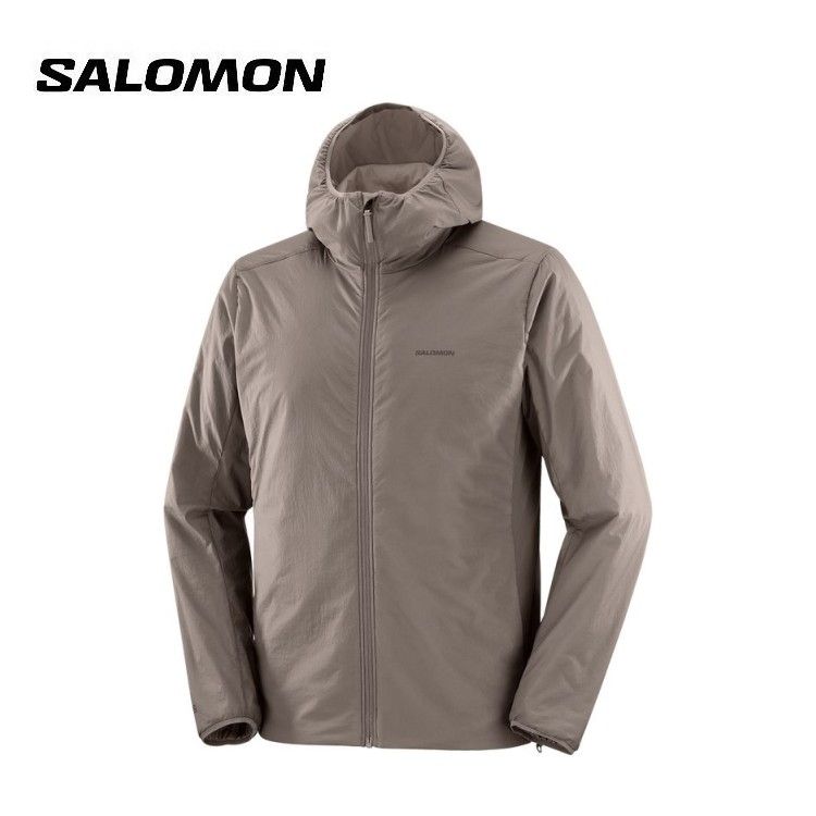 25秋冬 サロモン Salomon メンズ MOUNTAIN FLEX LC2616100 パーカー フード付き 防寒 中綿 プリマロフト 撥水 ジャケット 登山 トレラン