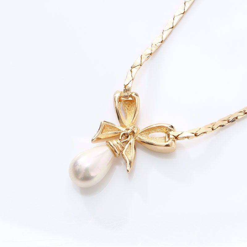 Christian Dior クリスチャンディオール ネックレス ラインストーン