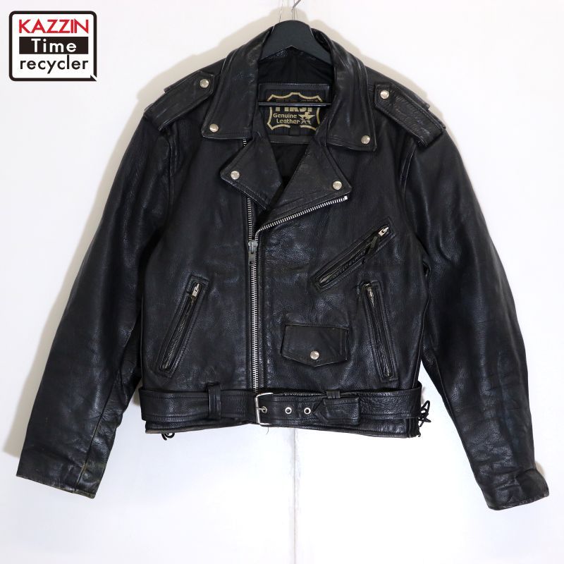 80s vintage FIRST ベンチレーション レザー ダブルライダース