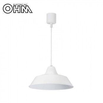 OHM 室内照明器具 ペンダントライト 60W用 ホワイト 電球別売 LT-Y10AW-W