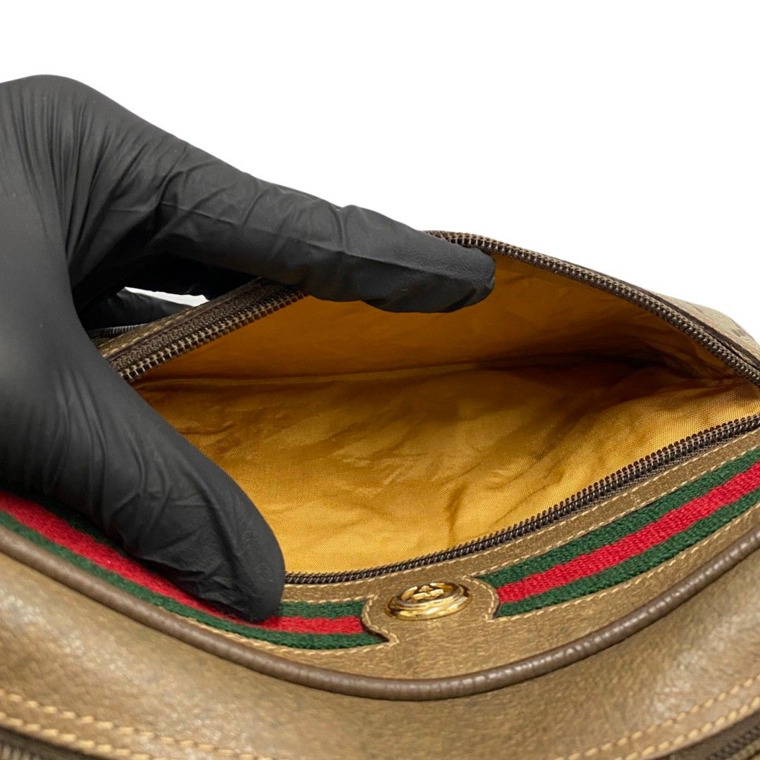 GUCCI ヴィンテージショルダーバッグ 極 美品 GUCCI オールドグッチ ヴィンテージ GG ロゴ 金具 シェリー