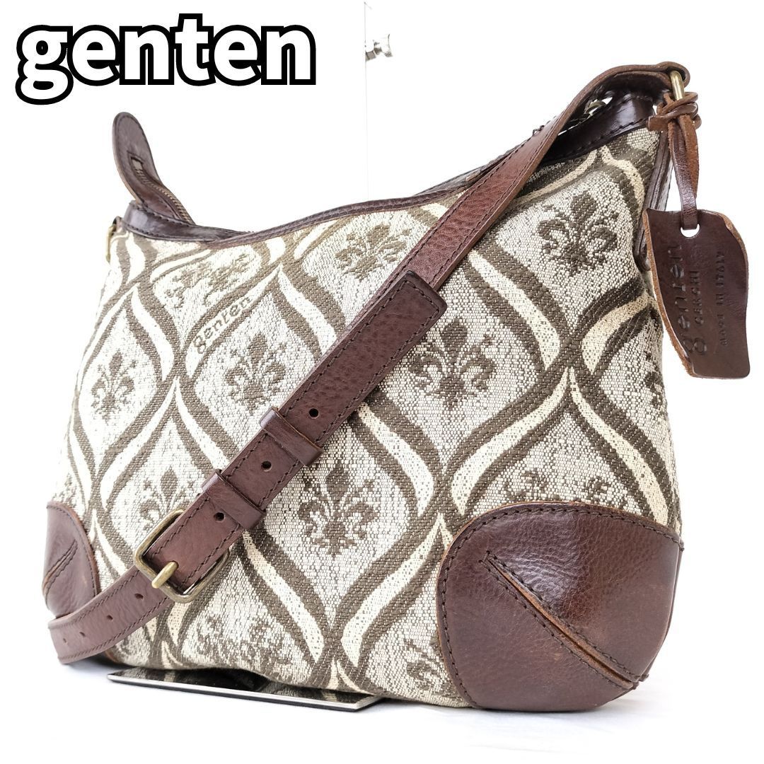 レディース 廃盤 美品 ゲンテン ショルダーバッグ マルチカラー genten