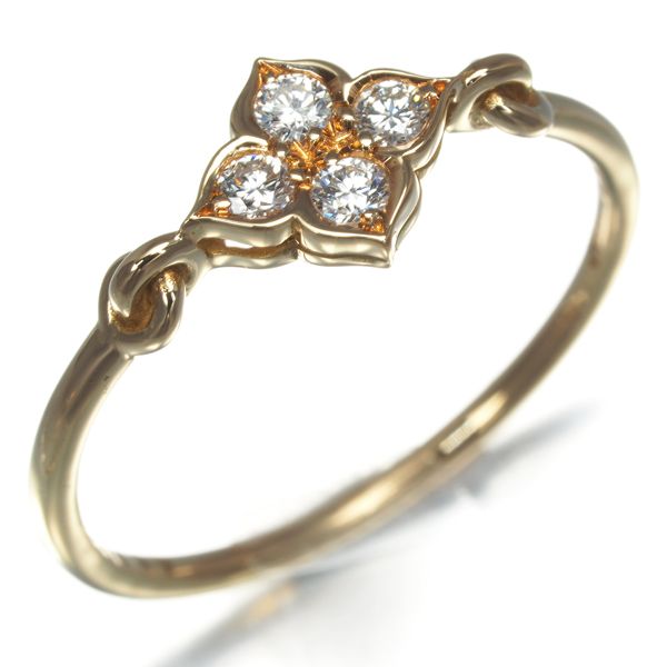 カルティエ リング ダイヤ ダイヤモンド ヒンドゥ 53号 K18YG 保証書  