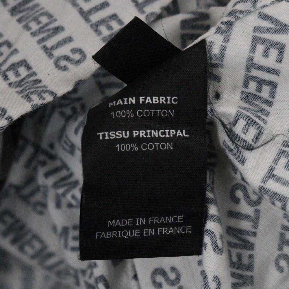 VETEMENTS (ヴェトモン) 18SS LOGO PRINT OVERSIZED SHIRT ロゴ