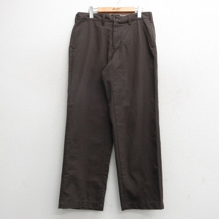 W34/古着 レッドキャップ ワーク パンツ メンズ 00s 濃茶 ブラウン 24nov16 中古 ボトムス ロング