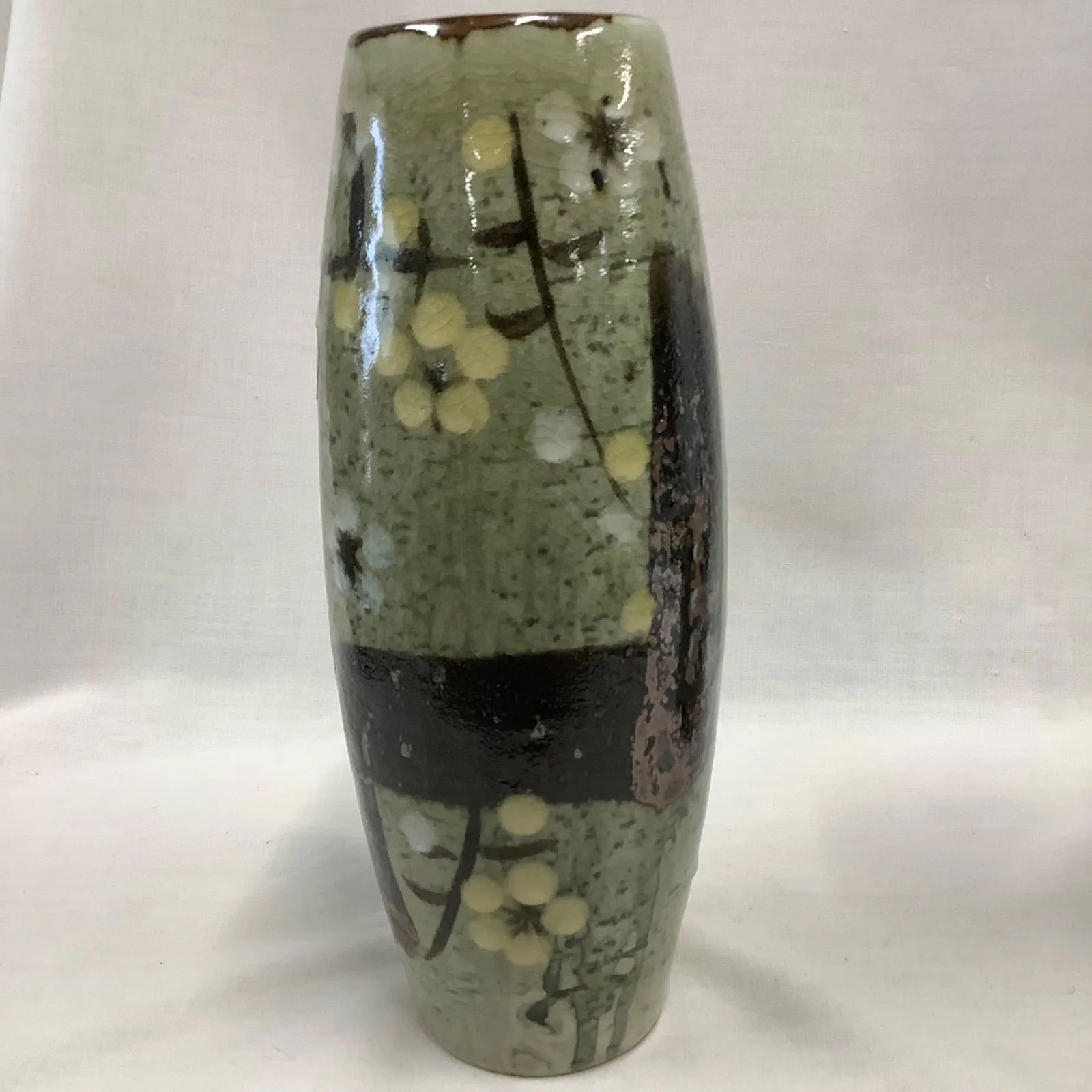 花瓶 灰皿 工芸品 セット 応接揃 花瓶・灰皿セット 愛陶造 手描き 共箱 C901 - メルカリ