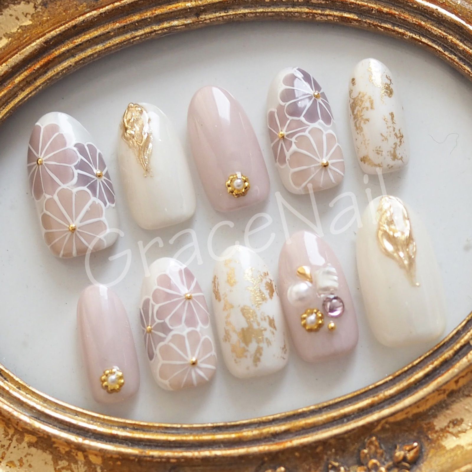 即購入❌ ネイルチップ 卒業式 成人式 前撮り 振袖 袴 着物 和柄 No.754 現品販売！ネイルチップ 成人式卒業式和柄振袖袴着物 - メルカリ