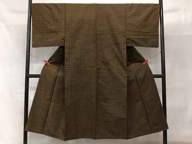 平和屋着物■極上　男性　馬乗り袴　紬地　茶色地　逸品　DZAB1538kh5 平和屋着物□極上 男性 馬乗り袴 紬地 茶色地 逸品 DZAB1538kh5 平和屋