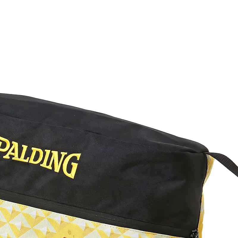 未使用級　即完モデル　SPALDING スポンジボブ　バスケットボールバック スポンジボブ SPALDING シューズバッグ パターン イエロー 42