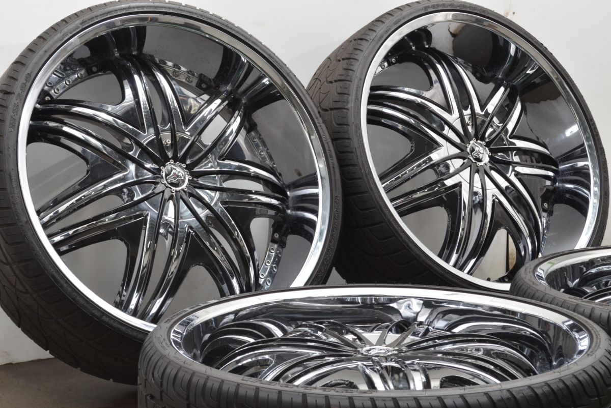 超大口径 28インチ バリ溝 ディアブロ モーフィアス 28in 10J 30 PCD139.7 6穴 FULLRUN HS299 295 25R28 キャデラック エスカレード