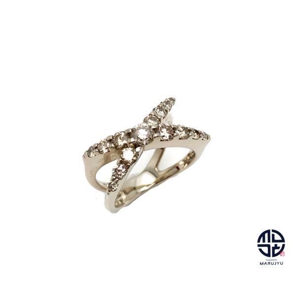 Kashikey カシケイ ネイキッド K18BG 18金 ブラウンダイヤモンド 指輪