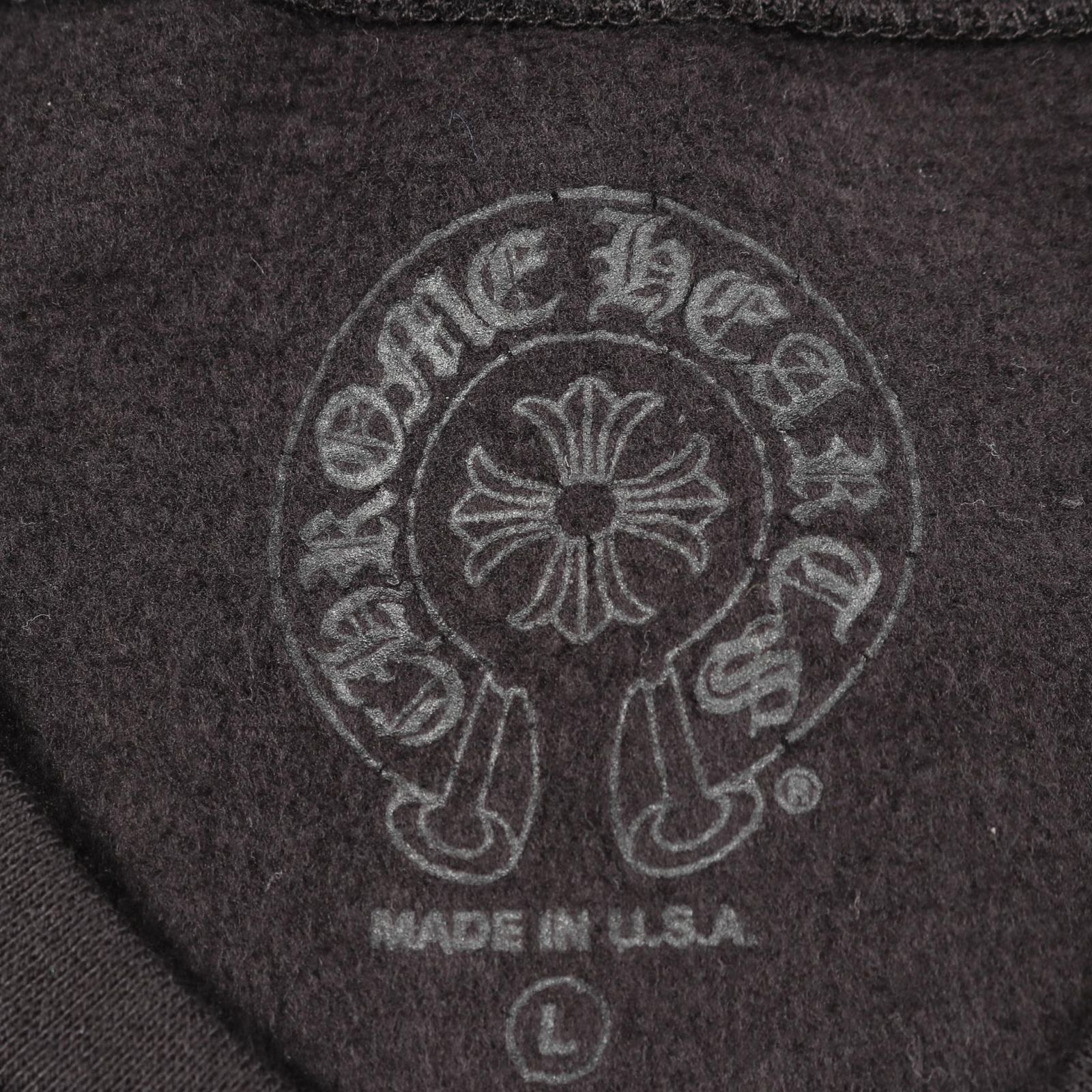 パネル生地　クロム① クロムハーツ CHROME HEARTS スウェット ホースシュー アーム