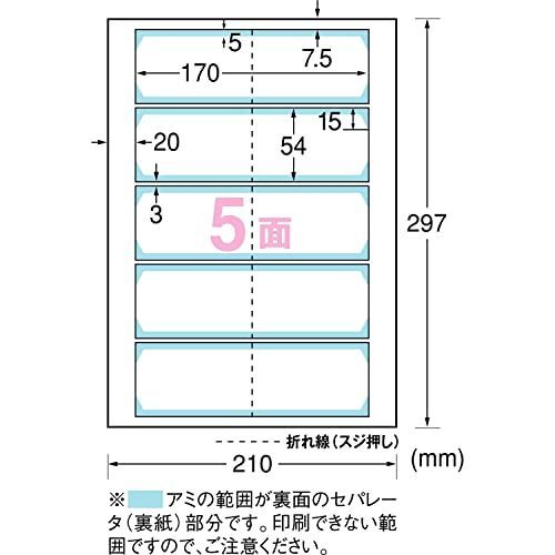 人気商品]100枚 エーワン ポイントカード用 両面クリアエッジ 横2