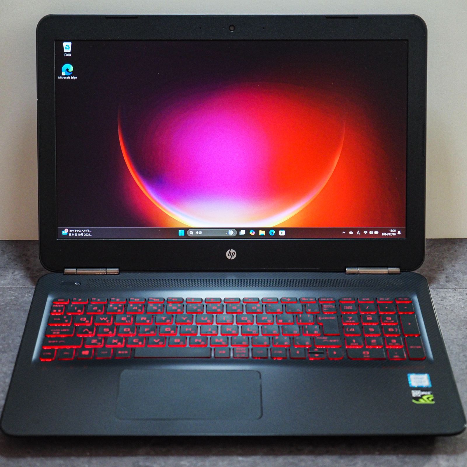 HP Omen ゲーミングノート、UHD(4K)、16GBメモリ、2TB + 256GB ストレージ、Core i7