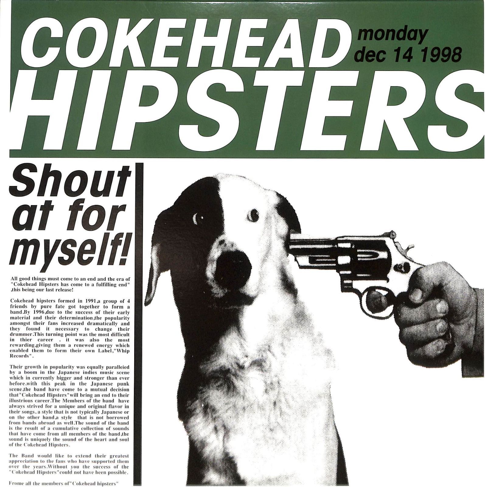 12インチ1枚 / COKEHEAD HIPSTERS (コークヘッド・ヒップ