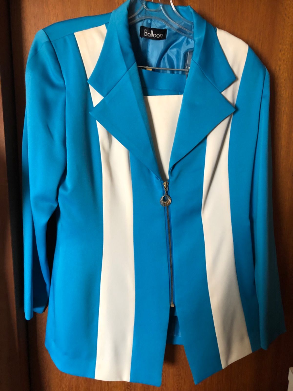 昭和レトロ バブリースーツ 青みパープル ヴィンテージフォーマル/ドレス