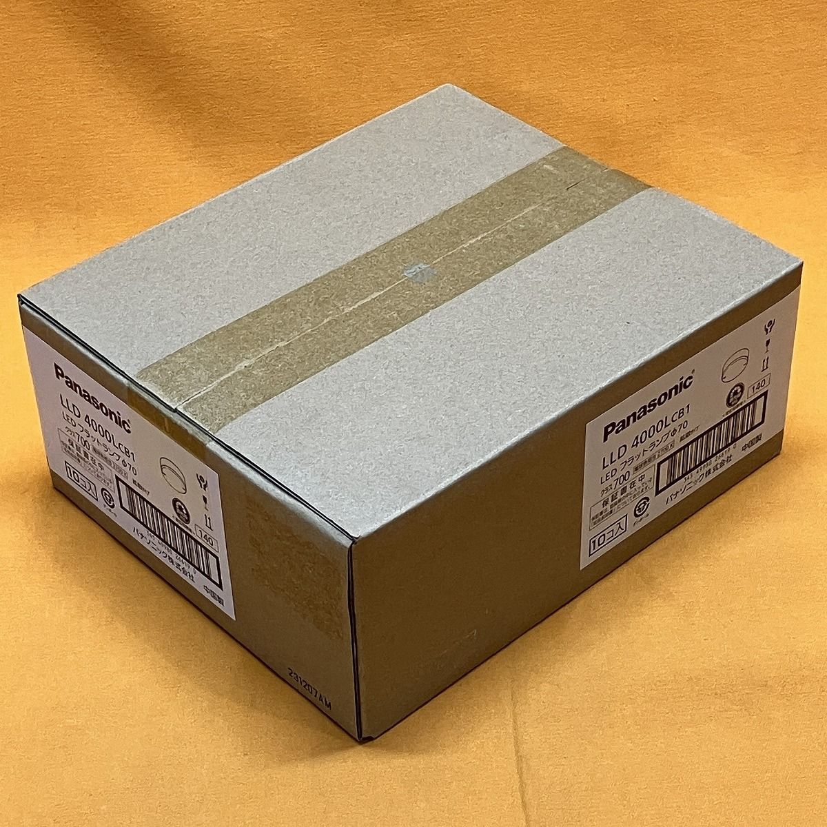 LEDフラットランプ 10個入 パナソニック LLD4000LCB1 φ70 電球色相当