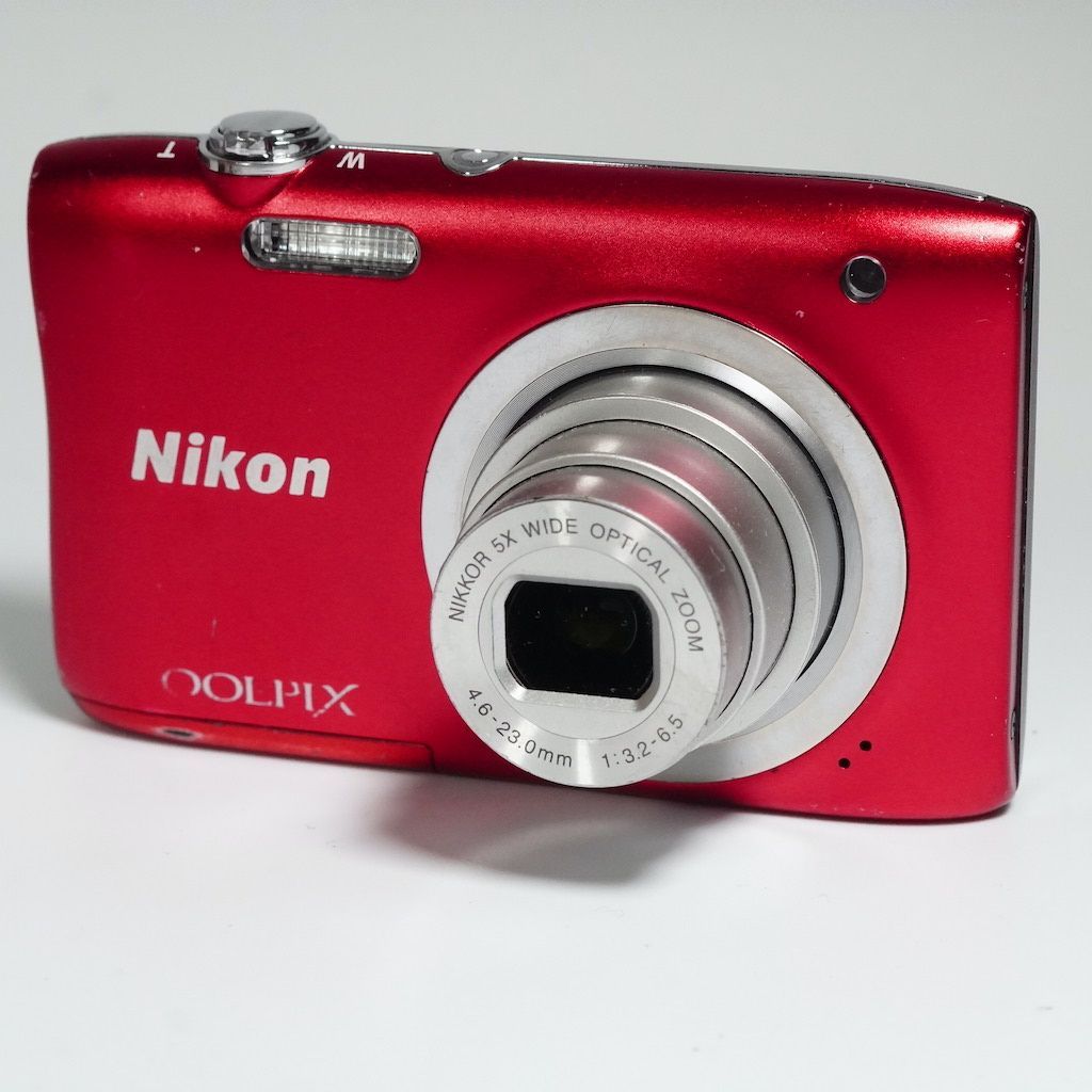 Nikon ニコン COOLPIX A100 レッド 元箱 コンデジ 動作OK 1週間保証 